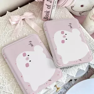 Gương gấp thỏ trắng hồng xinh xắn gương bỏ túi mini tiện lợi