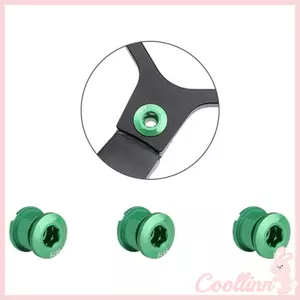 COO 5 Chiếc Hợp Kim Nhôm Chainring Bu Lông Đơn Chainwheel Bu Lông Đai Ốc Tốc Độ Đơn Chainwheel Vít Cho Đường Núi Bik