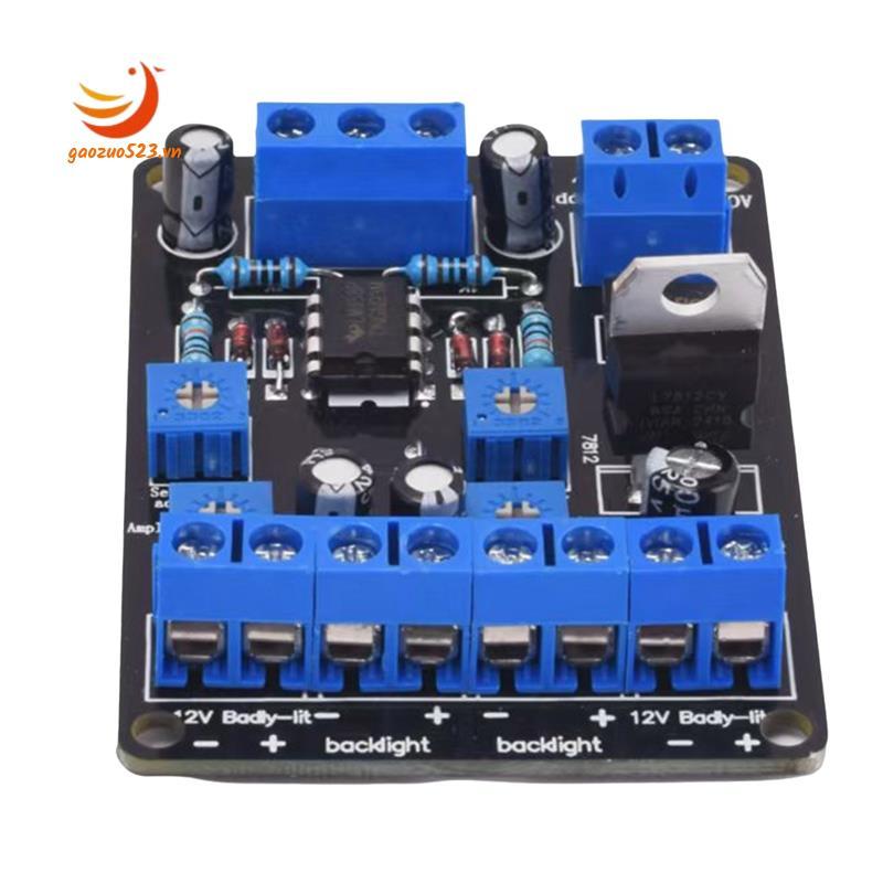[gaozuo523.vn] Bảng đo âm thanh mức VU DC12-18V Bảng mô-đun bảng điều khiển đồng hồ đo mức âm thanh