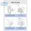 Chất ức chế 3 gói cho HM512S / 713 / 713S / 717S, dành cho máy tạo độ ẩm, ngăn ngừa sự tích tụ khoáng chất