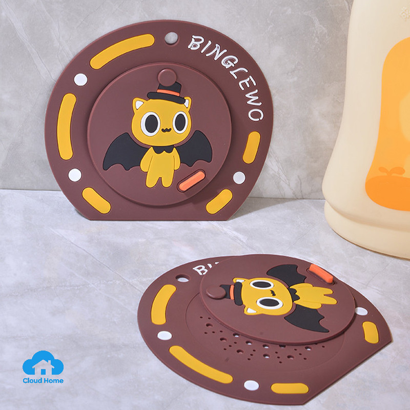 🌤️COD🌤️Nắp đậy cống silicon hai lớp đa năng dùng cho bồn rửa nhà tắm và nhà bếp, ngăn mùi hôi và tắc nghẽn do tóc.