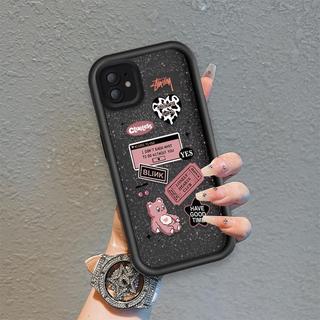 Ốp Lưng Cho iPhone 11 12 13 Pro Max Hoạt Hình Silicon Cầm Tay Mềm Ốp lưng TPU Gấu Tình Yêu Xu Hướng Mắt Thiên Thần Chống Sốc Ốp Lưng