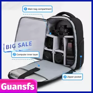 Guansfs Ba lô máy ảnh guansfs Da 1680D 20L Dung tích lớn Chống sốc thoáng khí cho nhiếp ảnh gia