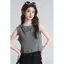 Thiết kế dây có mũ trùm đầu cho nữ Mùa hè 2026 Phong cách mới Áo nỉ màu xám Áo vest Hot Girl Áo ngắn tay