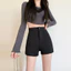 Quần Short Đen Nữ 2024 Ngoài Mặc Cao Cấp Mông Ôm Hơn Nhìn Nóng Bé Gái Skinny Quần Legging Hot Quần Hot 5.12