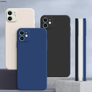 Tpu mềm cho Ốp lưng iPhone 11, màu trơn iPhone 12 Vỏ bảo vệ silicon chống rơi màu trơn đơn giản