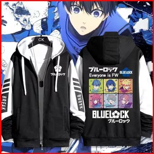 YB1 Blue Lock Isagi Yoichi Chigiri Hyoma Nagi Seishiro Bachira Meguru áo khoác dây kéo Áo Hoodie dài tay Cospla