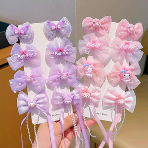 Trẻ Em Trẻ Em Kuromi Nơ Phụ Kiện Tóc Kẹp Tóc Trẻ Em Có Thể Công Chúa Kẹp Trẻ Em Kẹp Tóc Sanrio Mũ 26.4.20