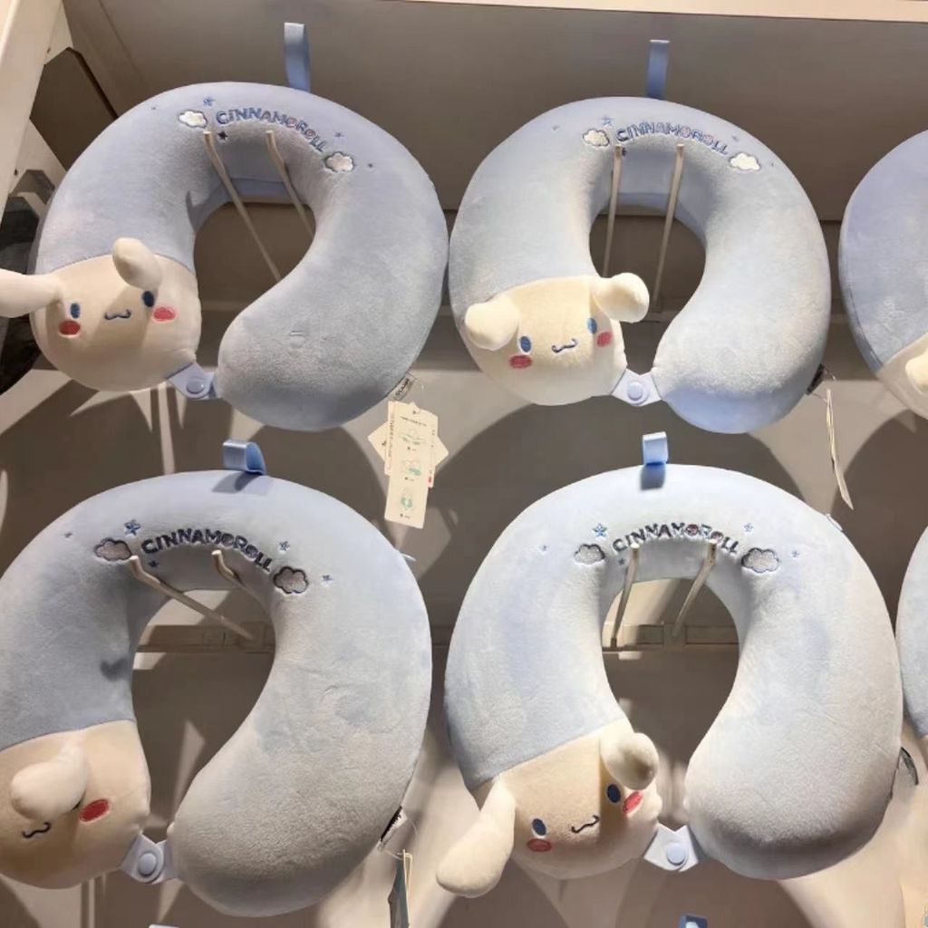 Cinnamoroll Puppy Shape PP Cotton Hình Chữ U Gối Hoạt Hình Dễ Thương Gối Du Lịch Cổ Bảo Vệ Gối Cổ Tử Cung 4.20