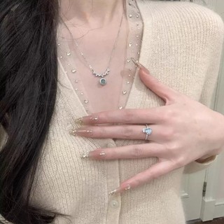 Đinh zircon kim cương cho dây chuyền xương đòn - Phong cách mới từ châu Âu và Mỹ
