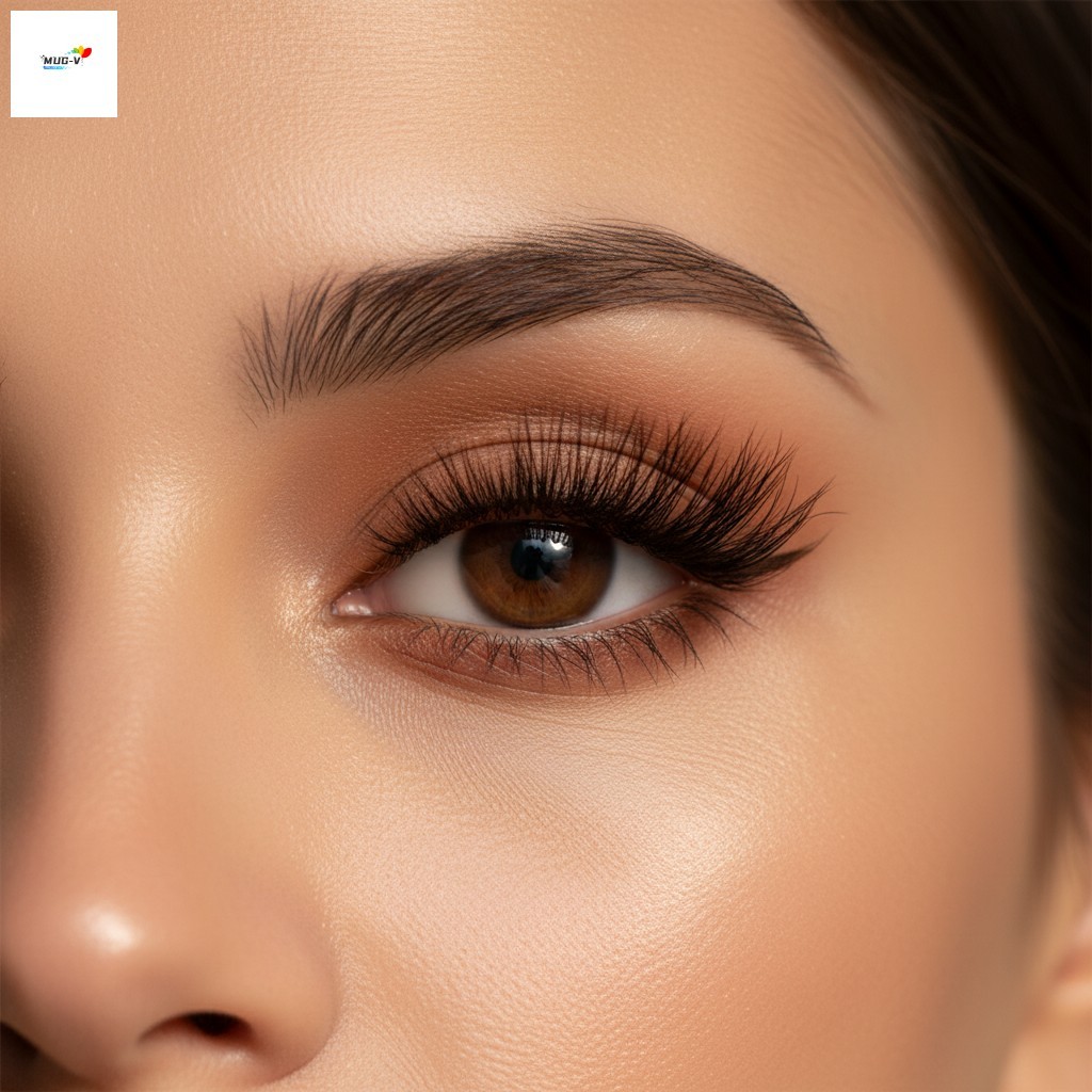 Lông mi giả kiểu Fox C Curl Dày tự nhiên 10-13mm Sợi tổng hợp màu đen Phần mở rộng mi