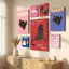Modern Popular Black Cat Food Canvas Painting Fun Animal Art Home Wall Decor Canvas Poster