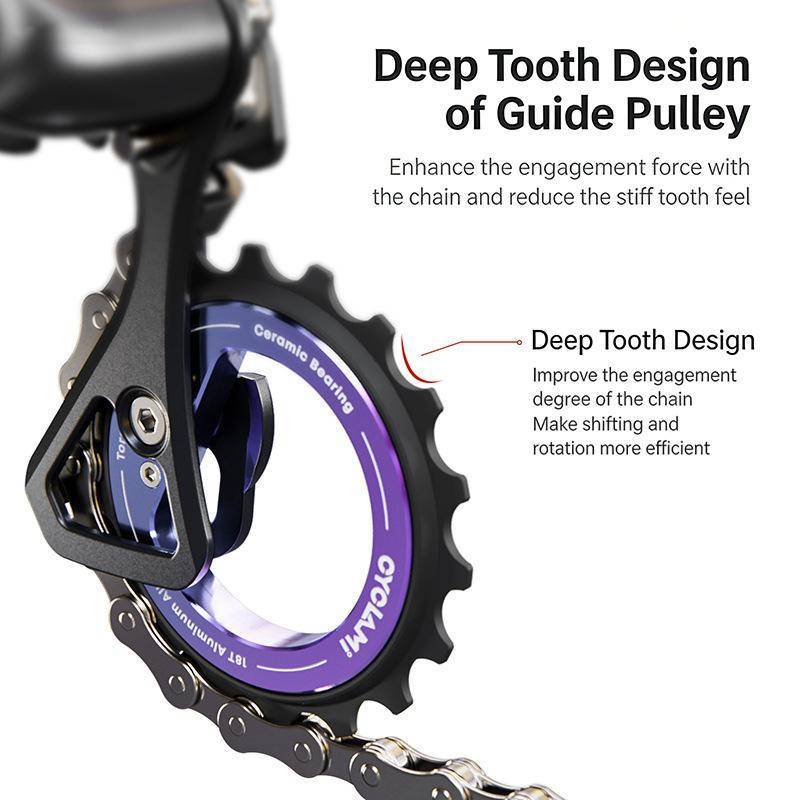 Bộ ròng rọc Derailleur phía sau lệch tâm rỗng cho xe đạp đường trường model R8000/R7000
