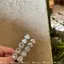 Kẹp tóc bạc kim cương giả trong suốt - Phụ kiện thời trang nữ