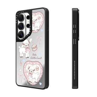 CASECASE X Springtime Lamb Samsung S Series Case Matte Black & Sliver Mirror Vỏ hút từ tính Samsung Galaxy S26 Ultra S25 S24 S23 Ultra Plus Mặt sau cứng có hộp Logo khắc