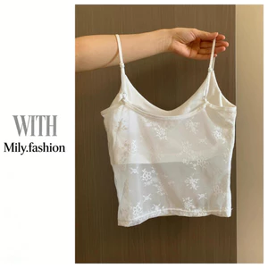 Milyfashion Nhiều Màu Ren Rỗng Sling Có Miếng Lót Ngực Mùa Hè Phong Cách Mới Ngọt Cay Gợi Cảm Bên Ngoài Mặc Không Tay Ngắn Top BEGY