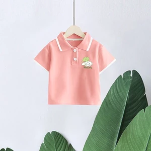 Áo Sơ Mi Polo Trẻ Em Clover Puppy In Hình Tay Ngắn Thường Ngày Hàng Ngày Mặc Cho Trẻ Em
