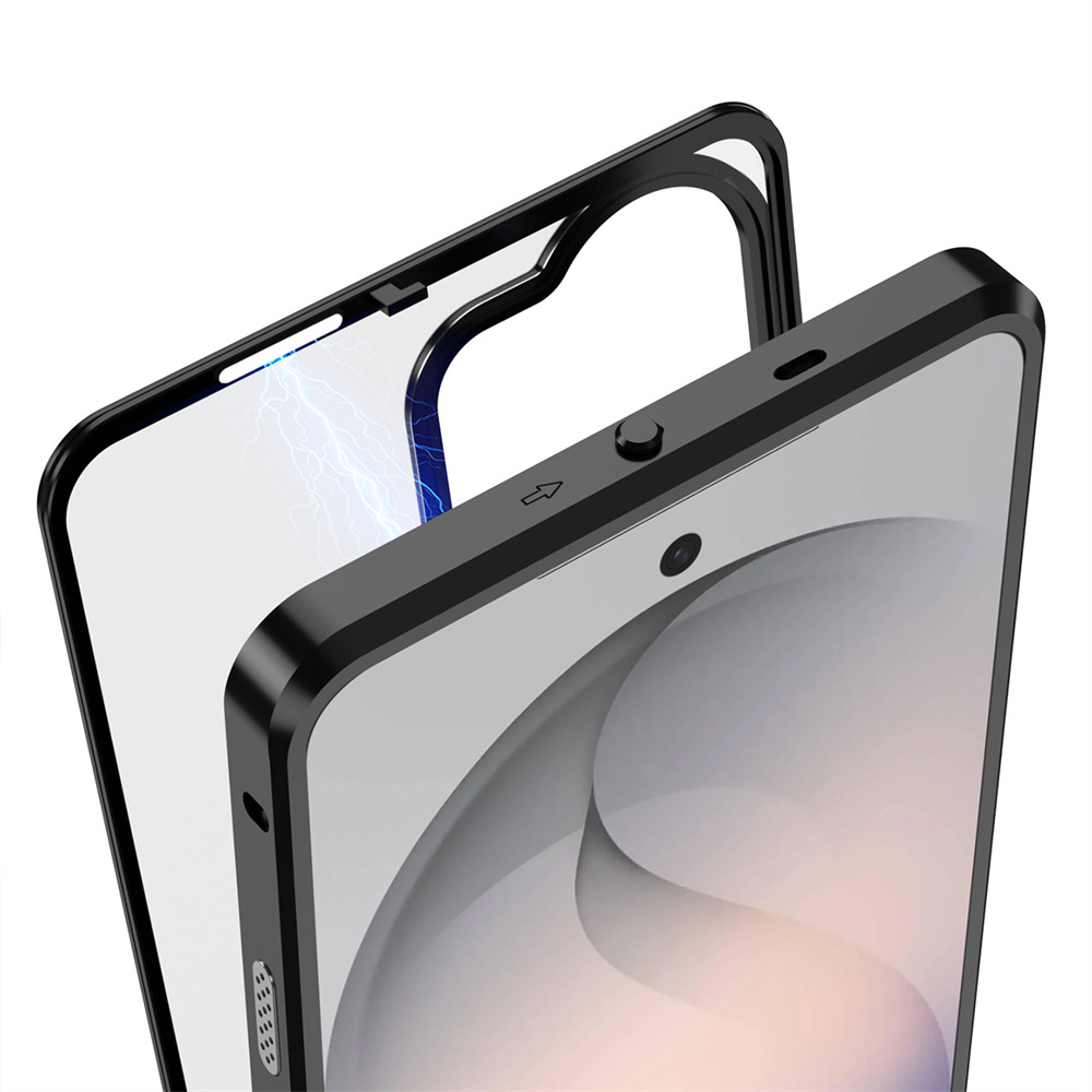 Dành Cho Samsung Galaxy S26 Ultra S25 S24 Plus S23 Frosted Case Khung Kim Loại Có Thể Tháo Rời Để Khóa Hợp Kim Nhôm Matte Case