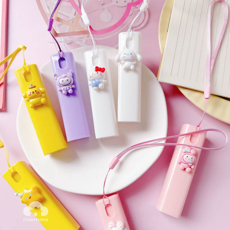 🌤️COD🌤️CHAI XỊT NƯỚC HOA MINI 10ml/ CHAI XỊT PHUN SƯƠNG HÌNH CHỮ NHẬT CHARM SANRIO