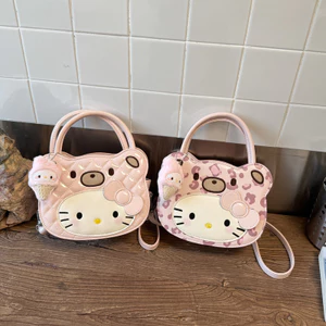 Bán Dễ Thương hellokitty Túi Xách Nữ 2026 Phong Cách Mới Màu Hồng Túi Đeo Vai Giá Trị Cao Sinh Viên Đảng Túi Messenger