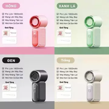 ️ QUẠT MINI X688 - NHỎ BẰNG THỎI SON, MẠNH NHƯ LỐC XOÁY - 100 CẤP ĐỘ GIÓ ️