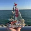 Shell Ship Địa Trung Hải Thuyền buồm Mô hình Đồ trang trí Thuyền buồm mịn Quà tặng Đồ thủ công nổi bật Lưu niệm du lịch 0424