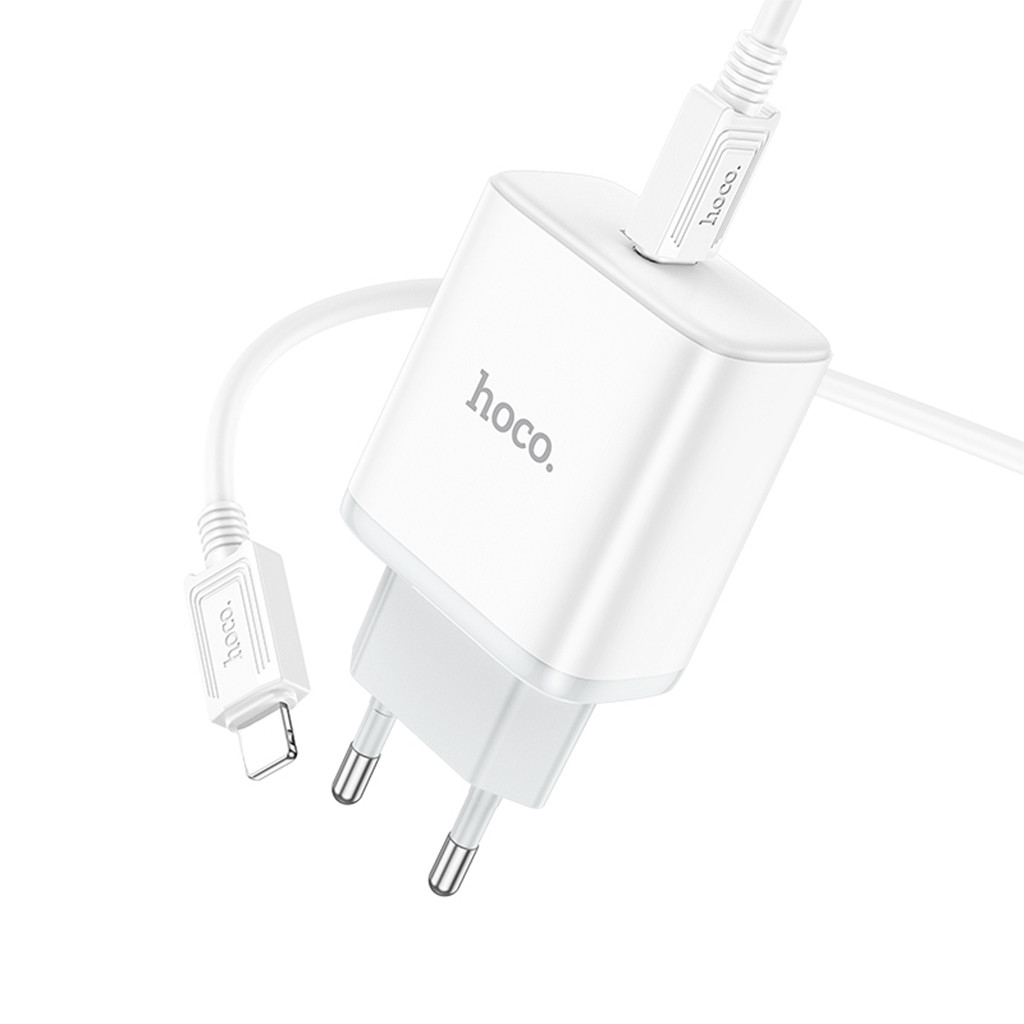 Bộ Sạc Nhanh 20W Chính Hãng Hoco C104A Có Đèn LED an toàn không nóng máy BH 6 tháng