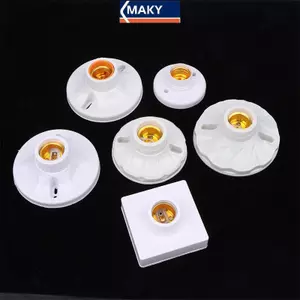 MAKY Sáng Tạo Và Thiết Thực Giá Đỡ Đèn E27 Chịu Nhiệt Độ Cao Bóng Đèn Gốm Bóng Đèn Soet Đế Đèn VN