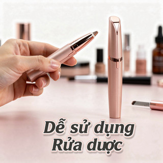 Tông đơ lông mày bằng điện USB có thể sạc lại LED Mini Facial Hair Remover Di động An toàn bằng thép ABS