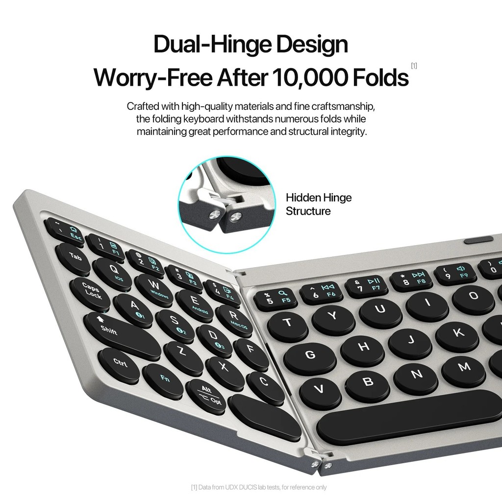 Smart Touch Di Động Ba Lạnh Bluetooth Bàn Phím Nhỏ Bao Da Hai Trong Một