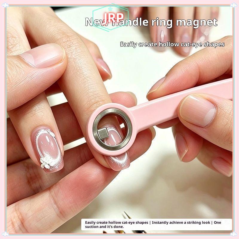 Nam châm hình vòng JRP cho móng tay mắt mèo có tay cầm tạo hiệu ứng mắt mèo rỗng Công cụ nghệ thuật làm móng thực tế để làm móng tay tại nhà hoặc Salon JRP
