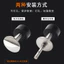 Doorstop Đen Thép Không Gỉ 304 Chắc Chắn Đục Lỗ Khóa Vân Tay Sử Dụng Kép Chống Va Chạm Cao Su Chống Trộm Làm