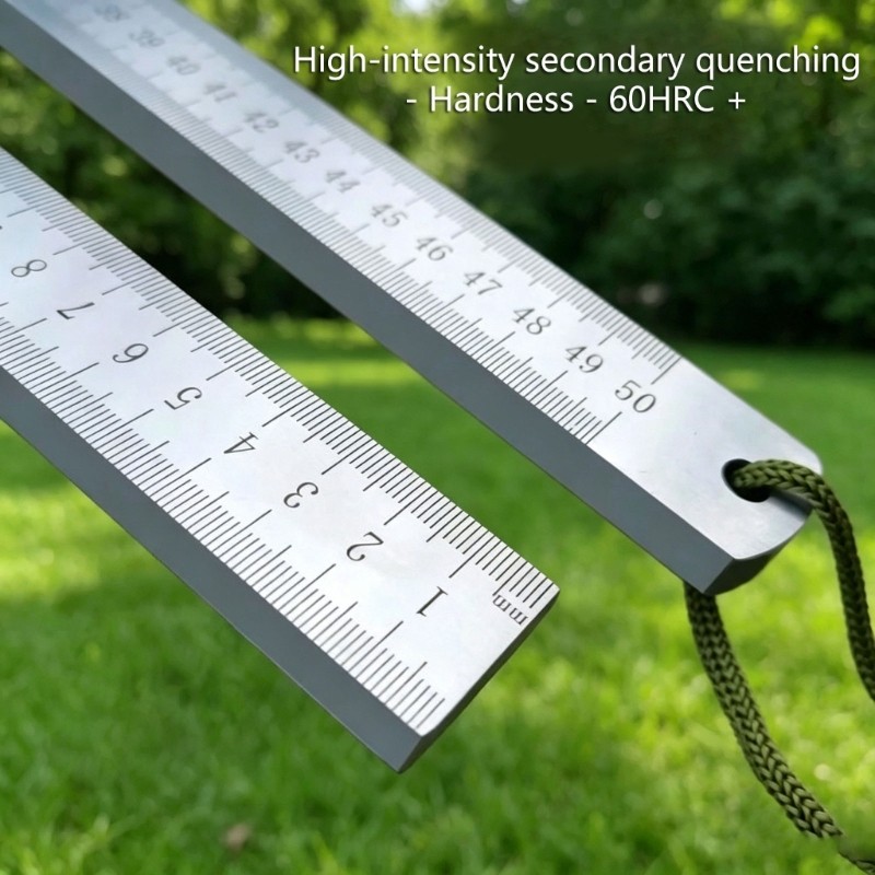 Thước thép không gỉ dày MOON 2 5Mm Lý tưởng cho chế biến gỗ và soạn thảo Phạm vi 50Cm