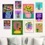 Nordic Cute Pink Flower Vase Botanical Wall Art Canvas Painting Art Home Wall Decor Canvas Poster