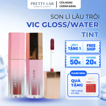 Son Tint Vic by Vacure:treat 4g – Son Lì Lâu Trôi, Môi Căng Mọng, Bám Màu Chuẩn Hàn