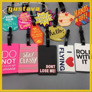 Thẻ hành lý du lịch GUSTAVA, Tên nhiều màu Địa chỉ Tel Vali Nhãn, Dont Lose Me Phụ kiện du lịch Thắt lưng Nhãn hành lý