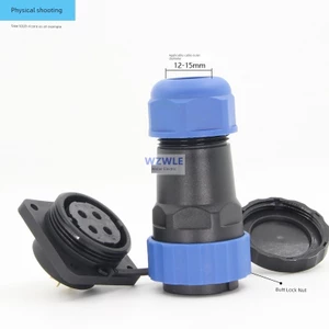 Vòng SD28 Chống Nước Hàng Không Cắm Ổ Cắm Kết Nối Vuông Bốn Lỗ Mặt bích Lắp Đặt 2 Lõi 3 Chân 4 Lỗ 5 Bit 9P