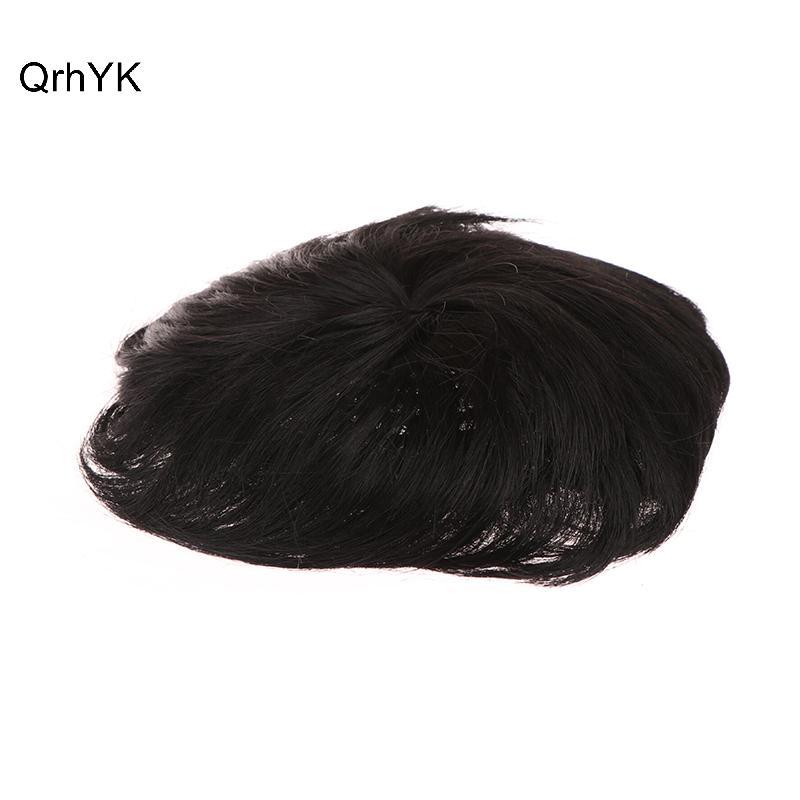 Nhà Máy Thời Trang Nam Thời Trang Sợi Tổng Hợp Tóc Giả Ngắn Bán Hàng Trên Đầu Tóc Blo Để Che Tóc Trắng Địa Trung Hải Hói Tóc QrhYK