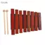 toyuvn Btuty 8 nốt Nhạc cụ Xylophone bằng gỗ với 2 vồ Gỗ thông bạch dương Bộ gõ nhỏ Quà tặng sinh nhật Dụng cụ âm nhạc Hoàn hảo cho người mới bắt đầu