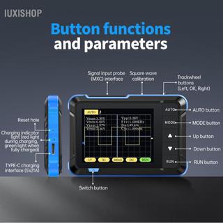 iuxishop Yunseity DSO152 Máy hiện sóng cầm tay kỹ thuật số cầm tay ô tô với màn hình LCD 2,8 inch Tốc độ lấy mẫu 2,5MS / giây Băng thông 200KHz để giảng dạy sửa chữa (Tiêu chuẩn DSO152 - Màu xanh lam)