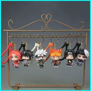 HK1 Naruto Hình Móc Khóa PVC Anime Đồ Chơi Mô Hình Sasuke Sakura Kakashi Móc Khóa Túi Mặt Dây Chuyền Móc Chìa Khóa Quà Tặng KH1