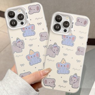 Ốp Lưng iPhone Voi Con IMD Cứng Trắng, Chống Sốc, Bảo Vệ Camera - iP 7/8/Plus/X/XS/XR/11/12/13/14/15/16/17/Pro/Max