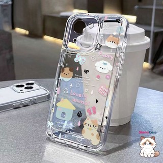 Ốp lưng iPhone trong suốt động vật nhỏ dễ thương chống sốc - Cho iPhone 7Plus/8Plus/11/12/13/14/15 Pro Max/X/XR/XS Max