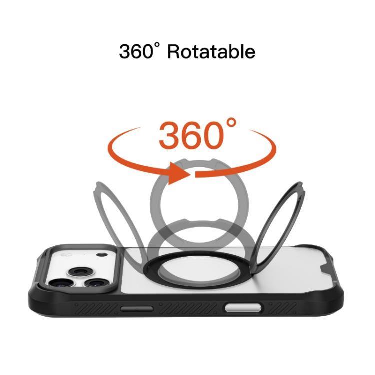 [Chính Hãng] Ốp Lưng Mutural Armor Magnetic Nhám Viền Chống Sốc Kèm Giá Đỡ Xoay 360° cho iPhone 17 Pro Max