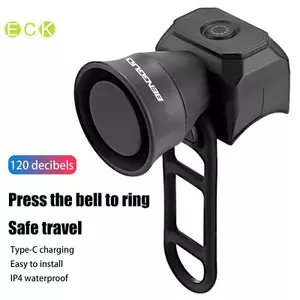 Chuông Điện Xe Đạp Xe Đạp USB Sạc Sừng Xe Đạp Leo Núi Cảnh Báo Vòng An Toàn Chuông Chống Nước Phụ Kiện Đi Xe Đạp Đẹp