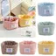 Giỏ đựng đồ DAYBREAK, Bộ sắp xếp máy tính để bàn bằng vải Gingham, Giỏ đựng đồ trang điểm đa chức năng chất lượng cao Ký túc xá phòng ngủ