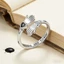 Li Tuyệt Đẹp Tay Cầm Nhẫn Lãng Mạn Dây Có Thể Điều Chỉnh Với Đá Zircon Brilliants