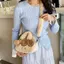 PNPIA- Sweet Desert Pudding Túi Đeo Ngang Búp Bê Sang Trọng Trẻ Em Bapa Dung Tích Lớn Với Mặt Dây Chuyền Sang Trọng Hoạt Hình Túi Đeo Vai Bé Gái