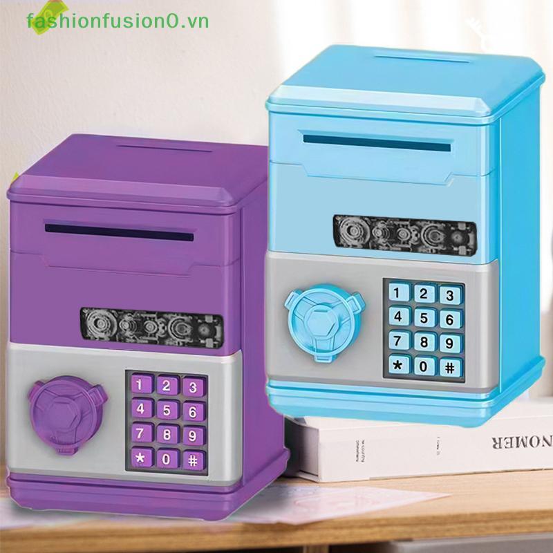 [FHF] Đồng xu an toàn Mini tự động Tiết kiệm tiền Hộp tiền mật khẩu Mã truy cập chìa khóa Lo Coin Bank ATM Trẻ em MỚI