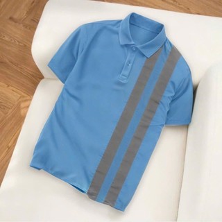 ÁO POLO 2 SỌC VẢI THUN CÁ SẤU POLY THÁI 4 CHIỀU
